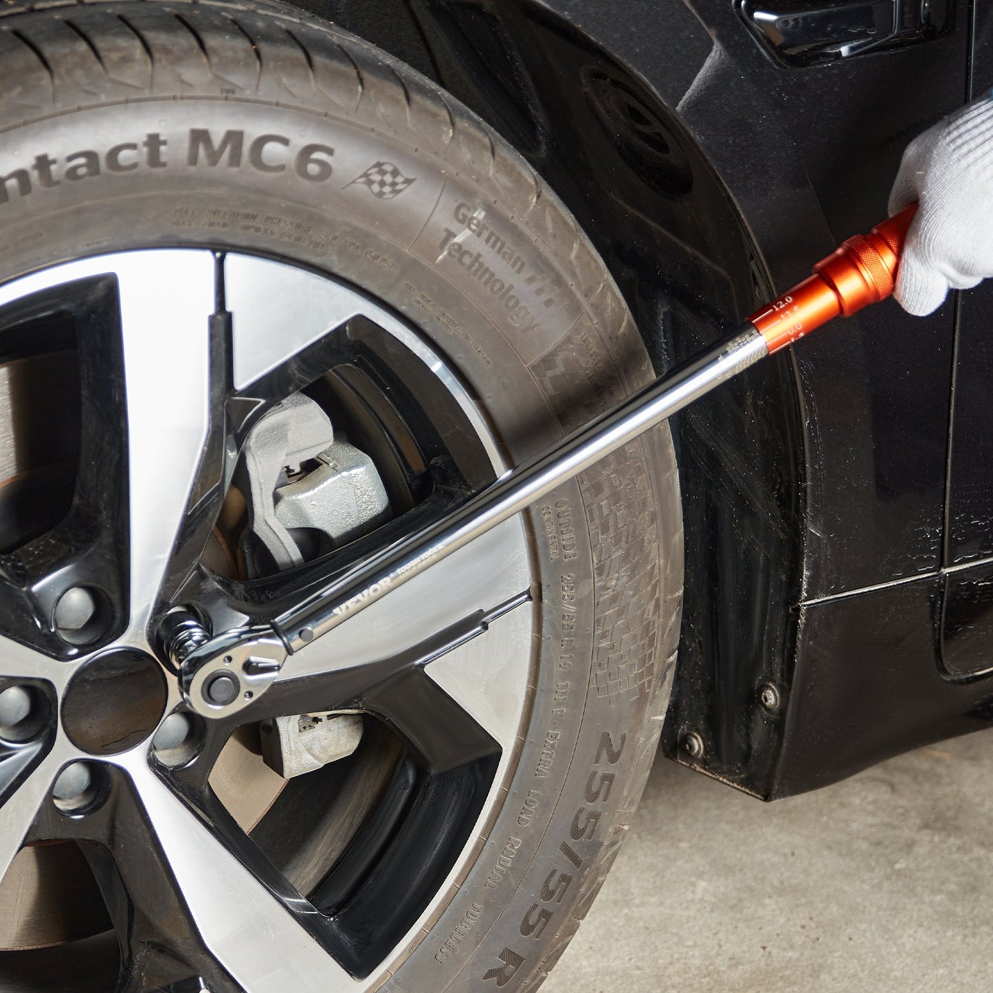 Torque Wrench, 1/2-inch Drive Click Torque Wrench 20-250ft.lb/34-340n.m, Dual-Direction Adjustable Torque Wrench Set, Mechanical Dual Range Scales Torque Wrench Kit with Adapters Extension Rod