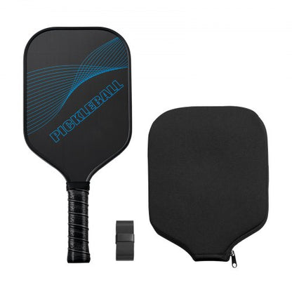 Pro Kolfiber Pickleball Paddle Honeycomb Core Racket för Vuxna Blå
