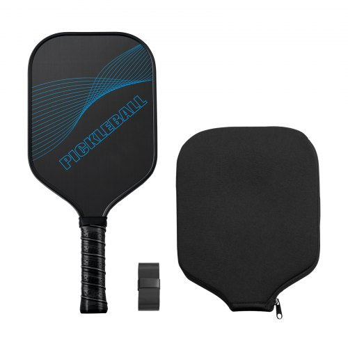 Pro Kolfiber Pickleball Paddle Honeycomb Core Racket för Vuxna Blå