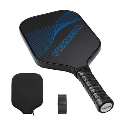 Pro Kolfiber Pickleball Paddle Honeycomb Core Racket för Vuxna Blå