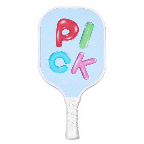 Kids Pickleball Paddle, Lightweight Youth Pickleball Paddle with Small Grip and Cute Pattern, Fiberglass Pickle Ball Racket & Honeycomb Core, Child Size for Kids, Youth, Boys & Girls