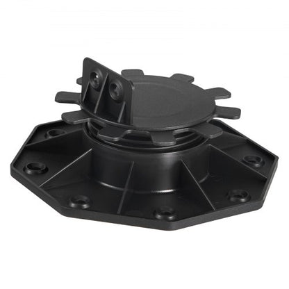 12 pcs adjustable deck supports pedestal deck foundation base 3.1-6.2 cm