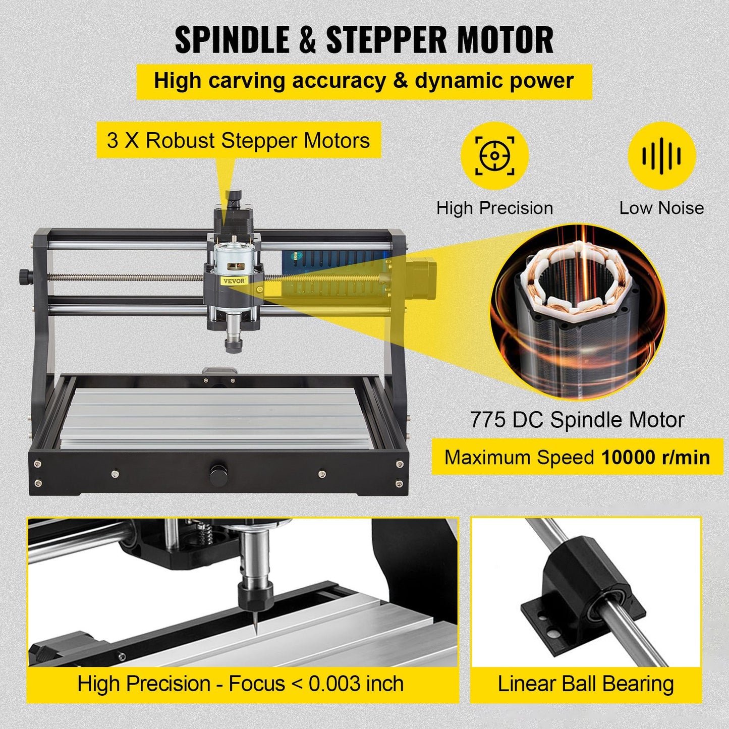 CNC 3018 Pro 300×180×45 mm CNC Machine GRBL Control Mini Engraver with Offline Controller 3 Axis Engraving Machine for Carving Milling Plastic Acrylic PVC Wood