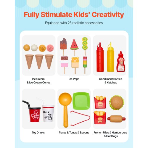 Glassbil Trälekset Låtsaslekställ för Barn i Åldern 3-7