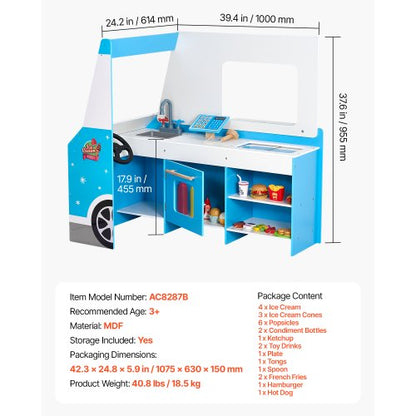 Glassbil Trälekset Låtsaslekställ för Barn i Åldern 3-7