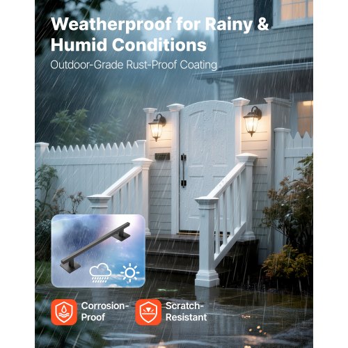 Barn door handle 30 cm rustic, heavy duty garden gate handle for shed | EU