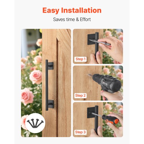 Barn door handle 30 cm rustic, heavy duty garden gate handle for shed | EU