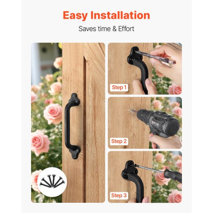 Barn Door Handle 9 Inch Rustic Heavy Duty Garden Gate Handle for Shed | EU