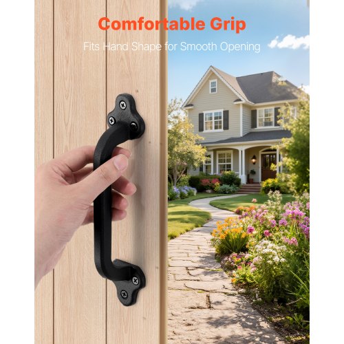 Barn Door Handle 9 Inch Rustic Heavy Duty Garden Gate Handle for Shed | EU