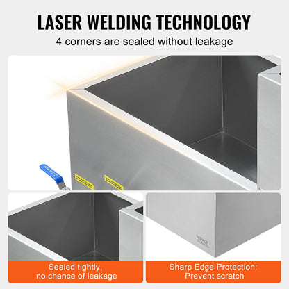 Maple Syrup Evaporator Pan 304 Stainless Steel with Valves and Thermometer