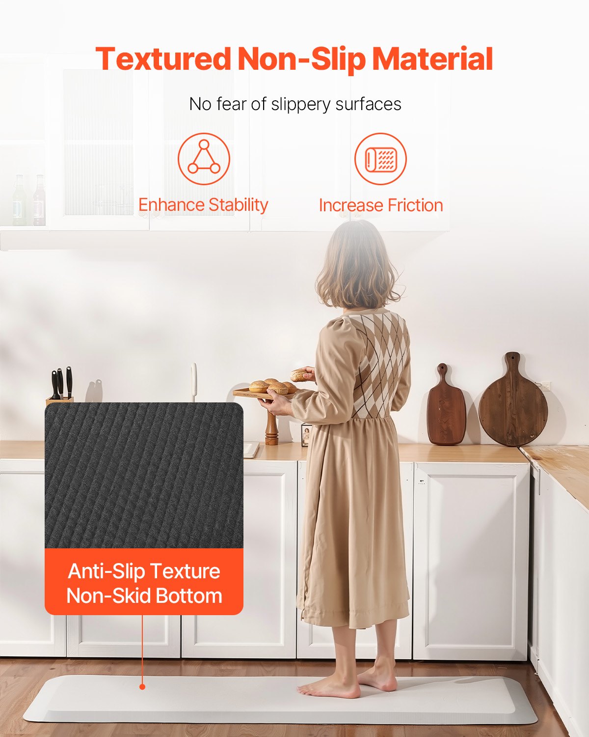 Fall Mat for Elderly 1-Inch Thickened Fall Protection Mat 24 x 70 Inches