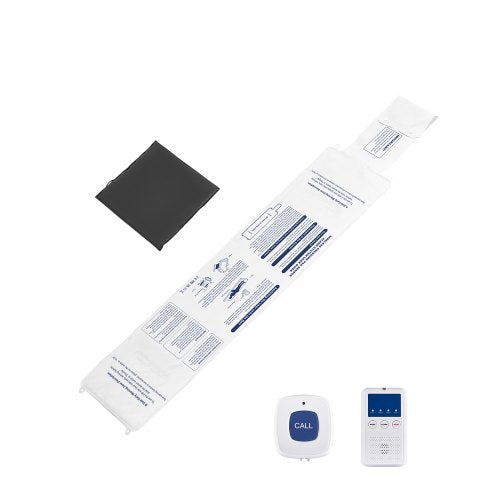 Early Alert Bed Alarm System, Wireless Bed and Chair Sensor Pad with Call Button & Pager, Pre-Alert Safety Bed Alarms and Fall Prevention for Elderly, Dementia Patients, and Adults