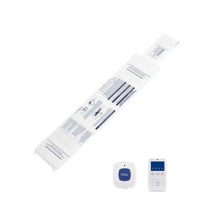 Early Alert Bed Alarm System, Wireless Bed Sensor Pad with Call Button & Pager, Pre-Alert Safety Bed Alarms and Fall Prevention for Elderly, Dementia Patients, and Adults (10 x 35-inch)