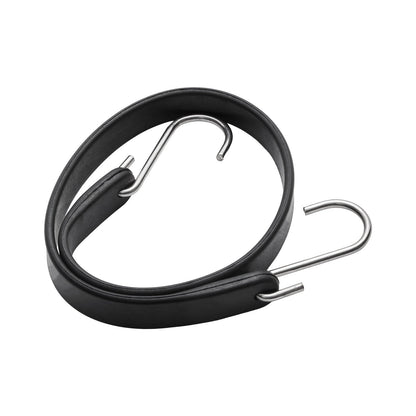 50 pcs Flat Bungee Cord Set 19.8mm Heavy Duty Bungee Straps with S Hook