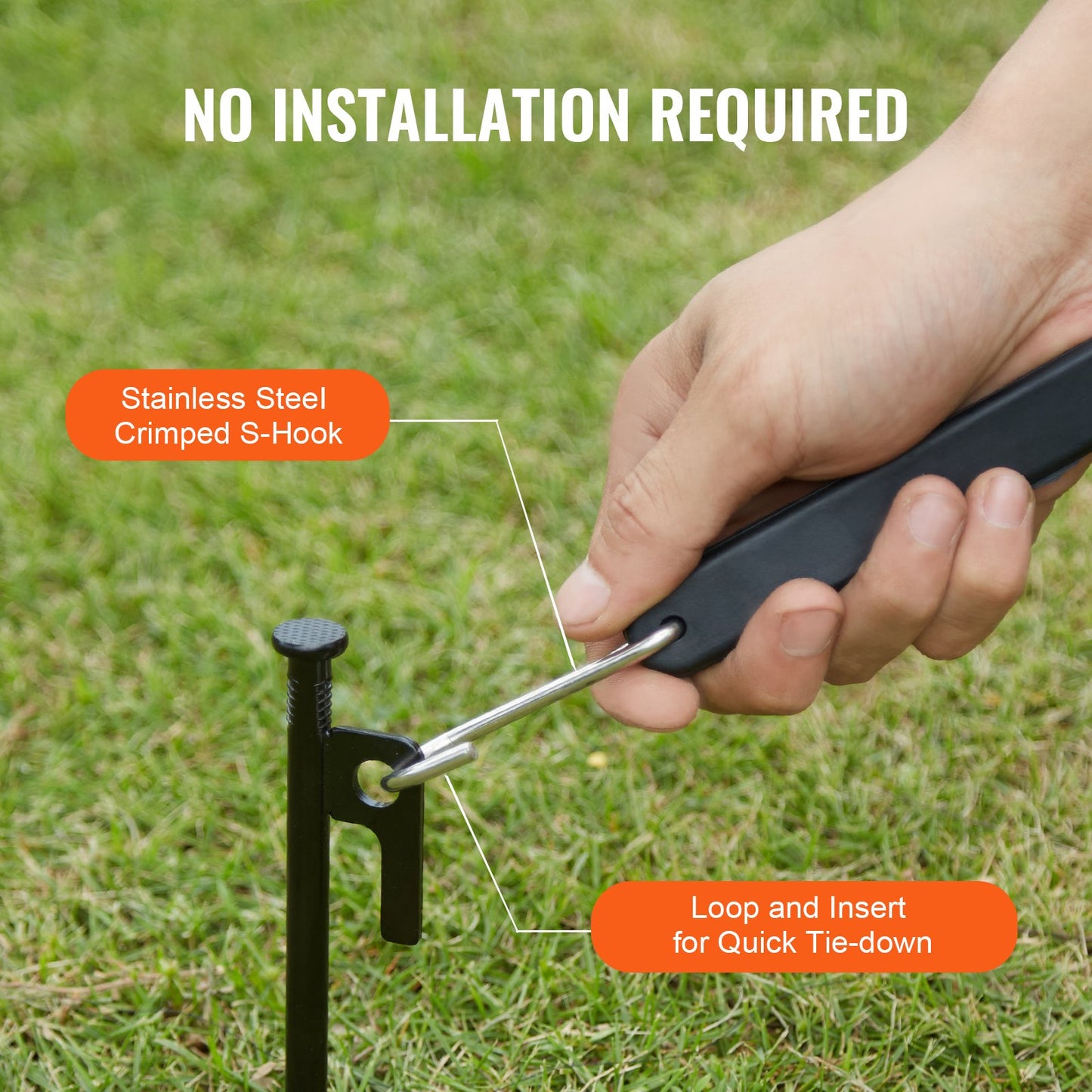 10 Stück Flachspannseil-Set 20 mm Hochleistungs-Spanngurte mit S-Haken