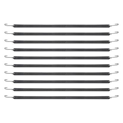 10 Stück Flachspannseil-Set 20 mm Hochleistungs-Spanngurte mit S-Haken