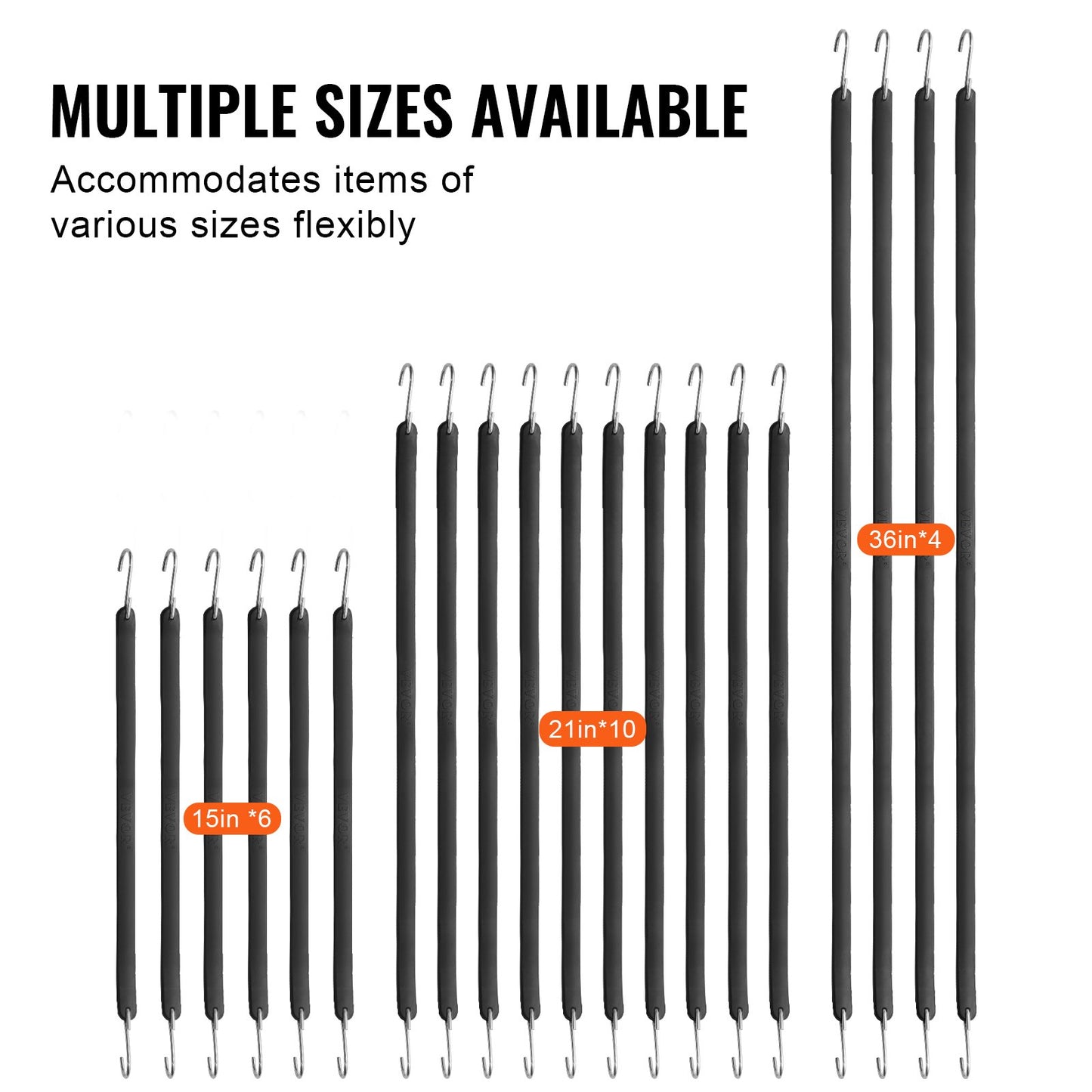 20-tlg. Flachspannseil-Set 20 mm Hochleistungs-Spanngurte mit S-Haken