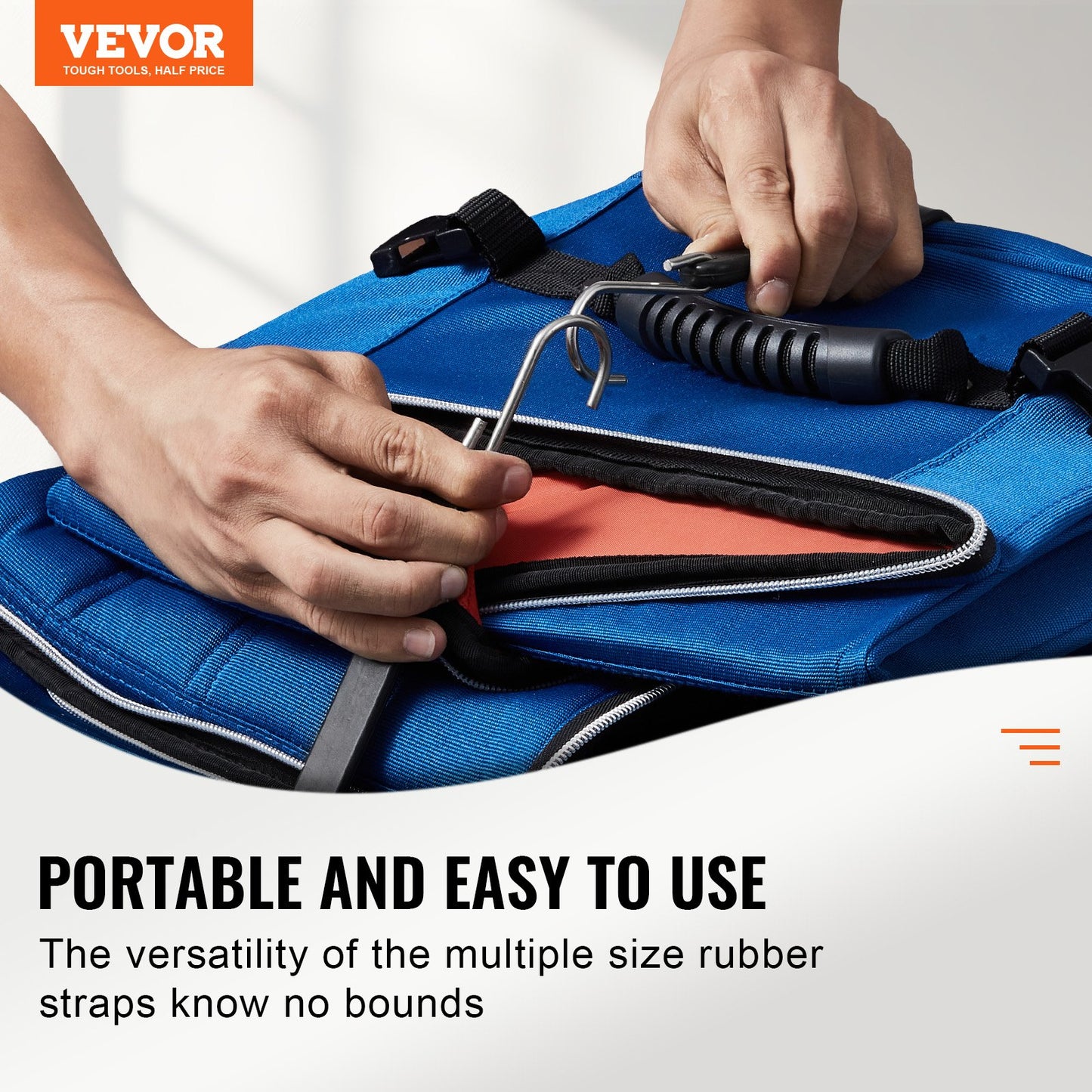 20-tlg. Flachspannseil-Set 20 mm Hochleistungs-Spanngurte mit S-Haken