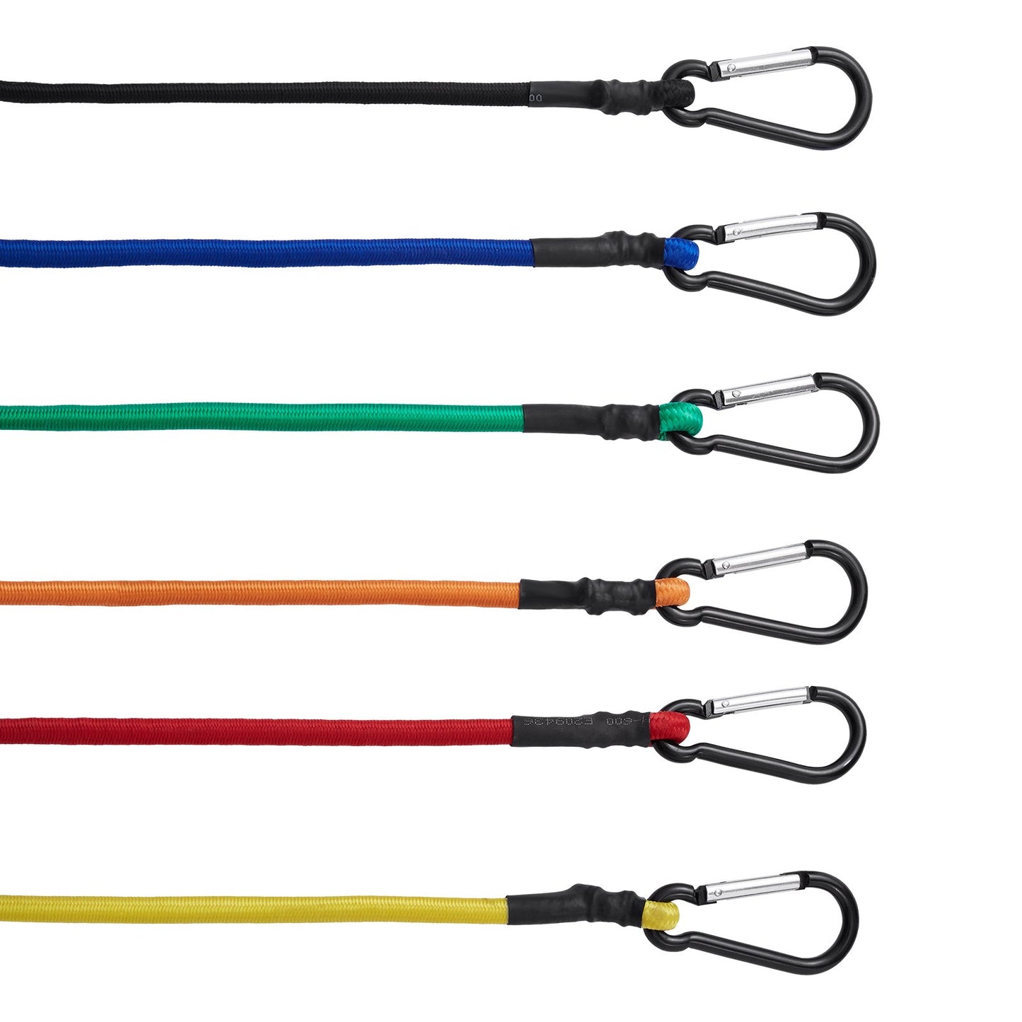 30 pc Bungee Cord Set 8mm Heavy Duty Bungee Straps with steel carabiners