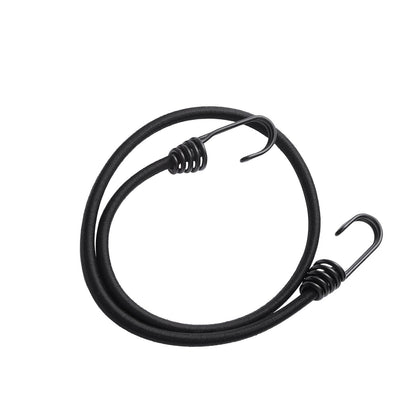 12 pcs Bungee Cords with Hooks 32 I Heavy Duty Bungee Straps 8 mm Black
