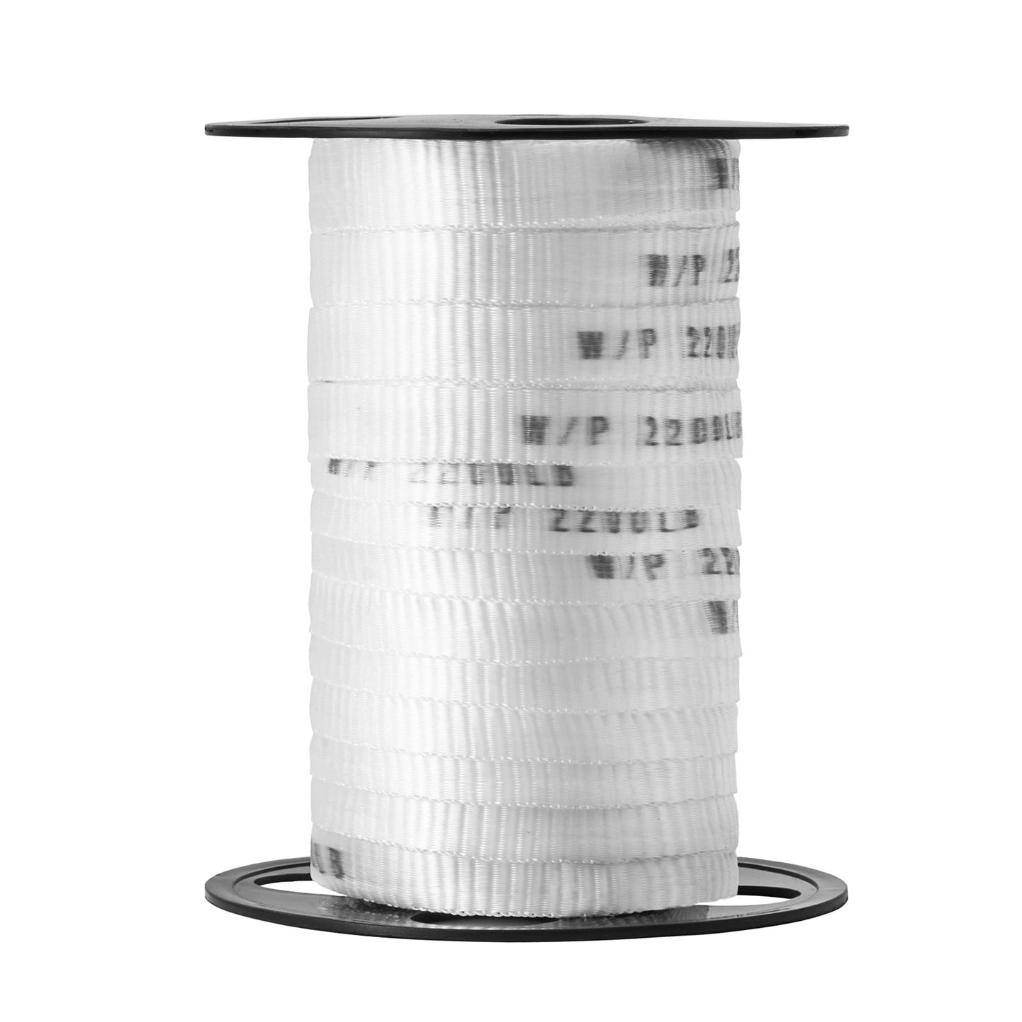 Polyester-Zugband, 5/8" x 108" Mule Tape-Flachseil, 2200 lbf Zugkapazität, bedrucktes Stromkabel-Zugband für Verpackung, Gartenarbeit, gewerbliche Elektrik, Verdrahtungsarbeiten, weiß