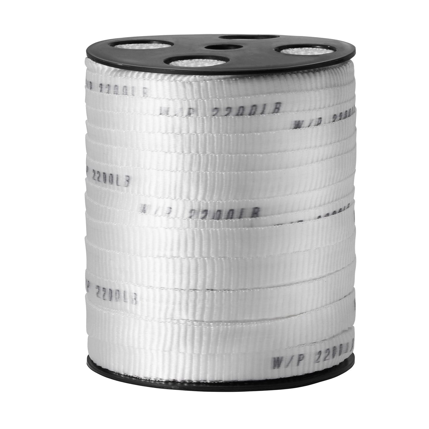 Polyester-Zugband, 5/8" x 318" Mule Tape-Flachseil, 2200 lbf Zugkapazität, bedrucktes Stromkabel-Zugband für Verpackung, Gartenarbeit, gewerbliche Elektrik, Verdrahtungsarbeiten, weiß