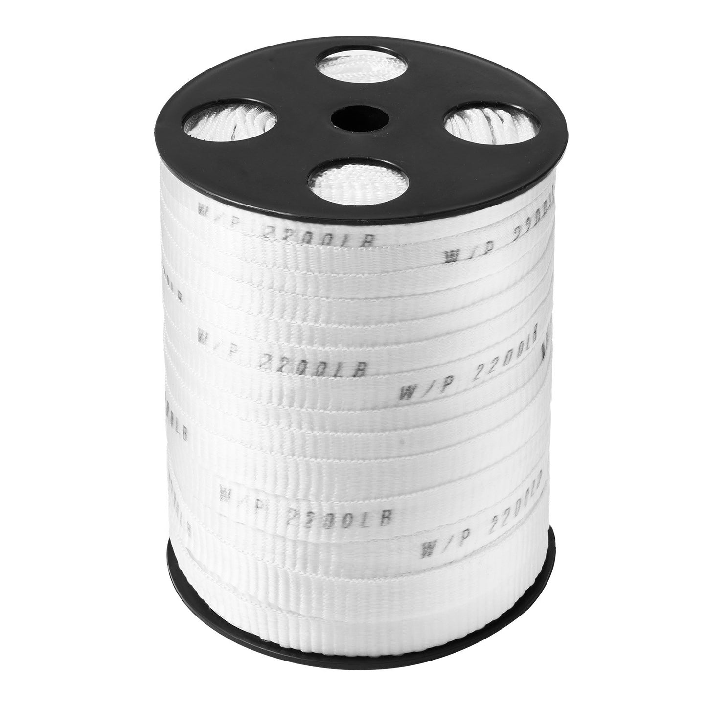 Polyester-Zugband, 5/8" x 318" Mule Tape-Flachseil, 2200 lbf Zugkapazität, bedrucktes Stromkabel-Zugband für Verpackung, Gartenarbeit, gewerbliche Elektrik, Verdrahtungsarbeiten, weiß