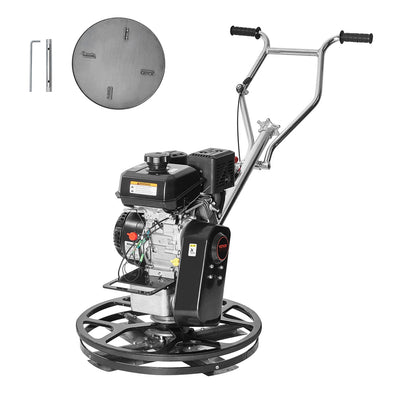 Power Walk-Behind cementglättare 24" 6HP gasdriven med flyttrågblad