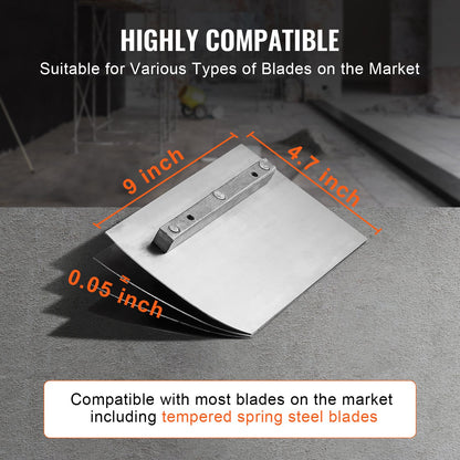 Power Trowel, 24” Walk-Behind Cement Trowel with Float Pan, 6HP Gas-Powered Smooth Concrete Surface Finisher, Heavy Duty Commercial Screed Concrete Cement with Finishing Blade, Orange