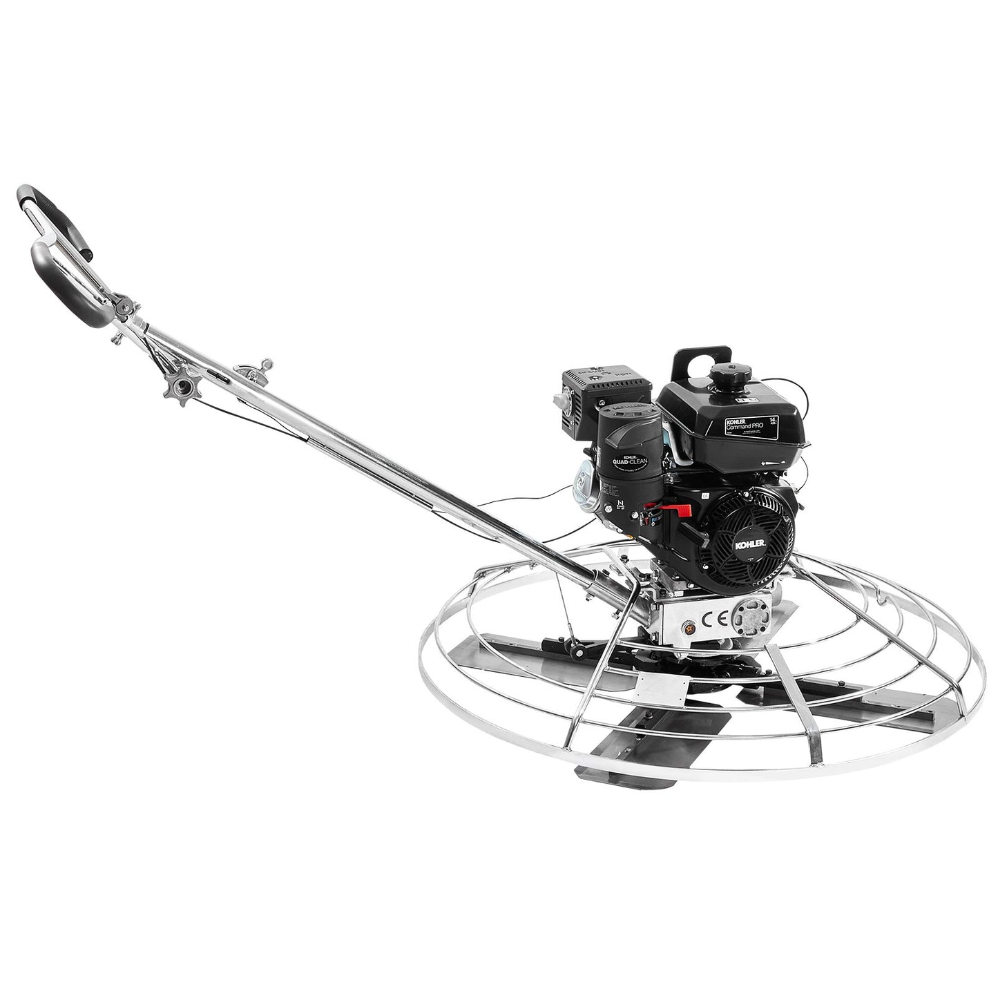 Power Walk-Behind cementglättare 46" 14HP gasdriven med flyttrågblad