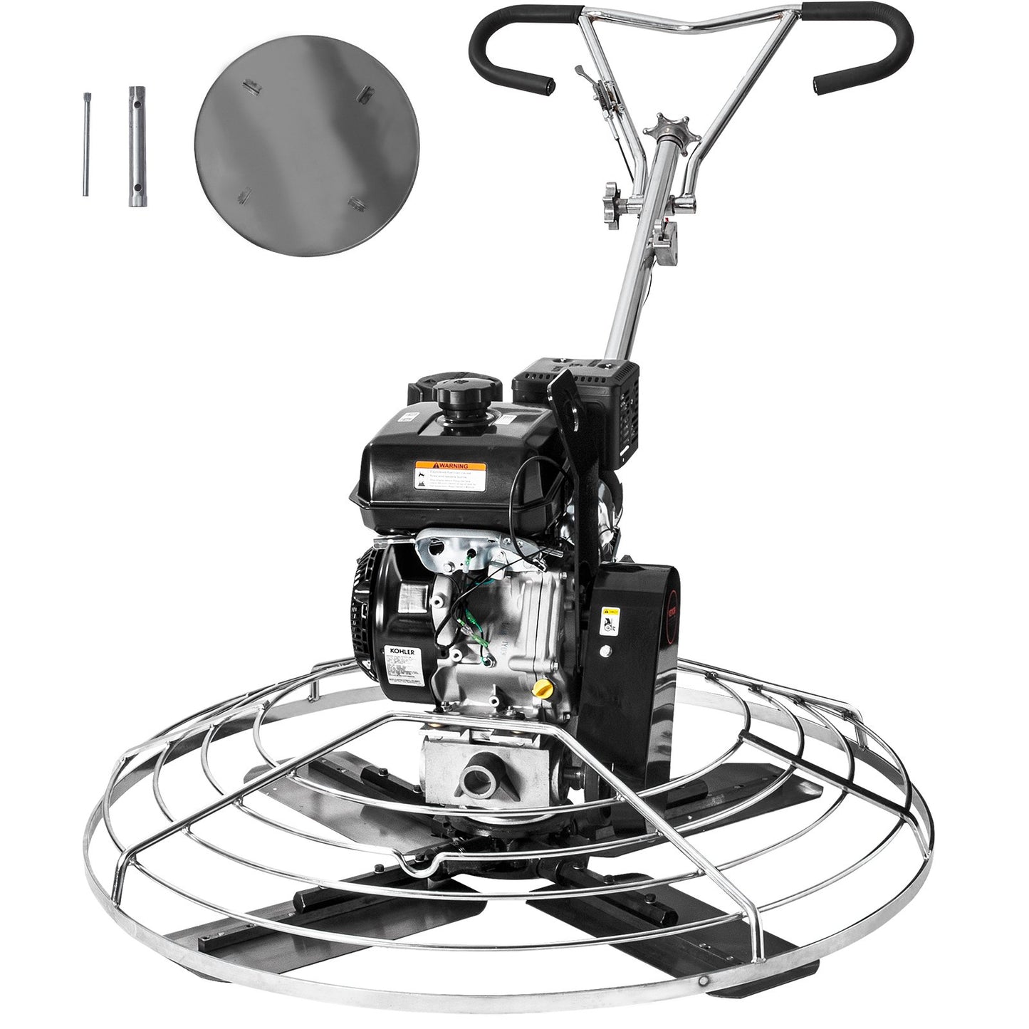 Power Walk-Behind cementglättare 46" 14HP gasdriven med flyttrågblad