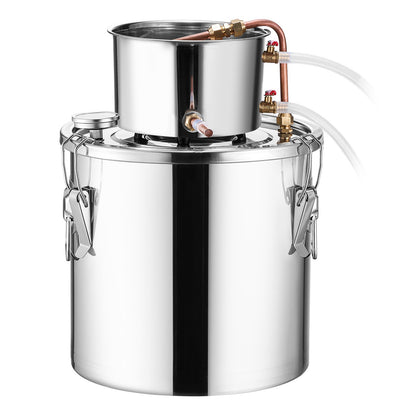 Moonshine Still 5 Gal Water Alcohol Distiller Brewing Kit Rostfritt stål