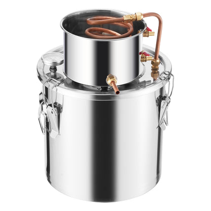 Moonshine Still 5 Gal Water Alcohol Distiller Brewing Kit Rostfritt stål