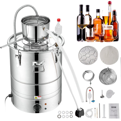Still Water Distiller 9Gal med Thumper Keg & Water Pump