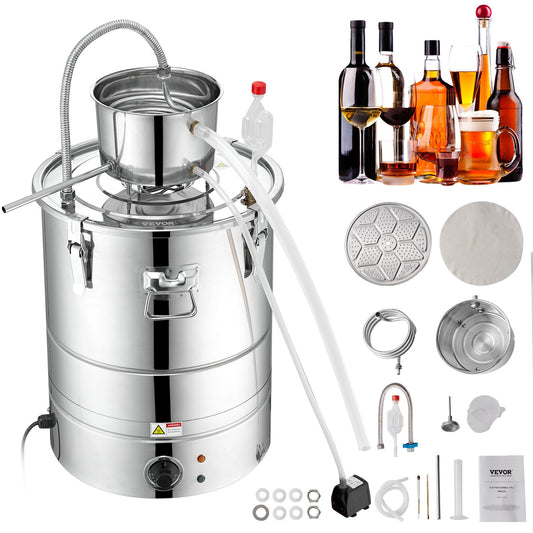 Still Water Distiller 9Gal med Thumper Keg & Water Pump