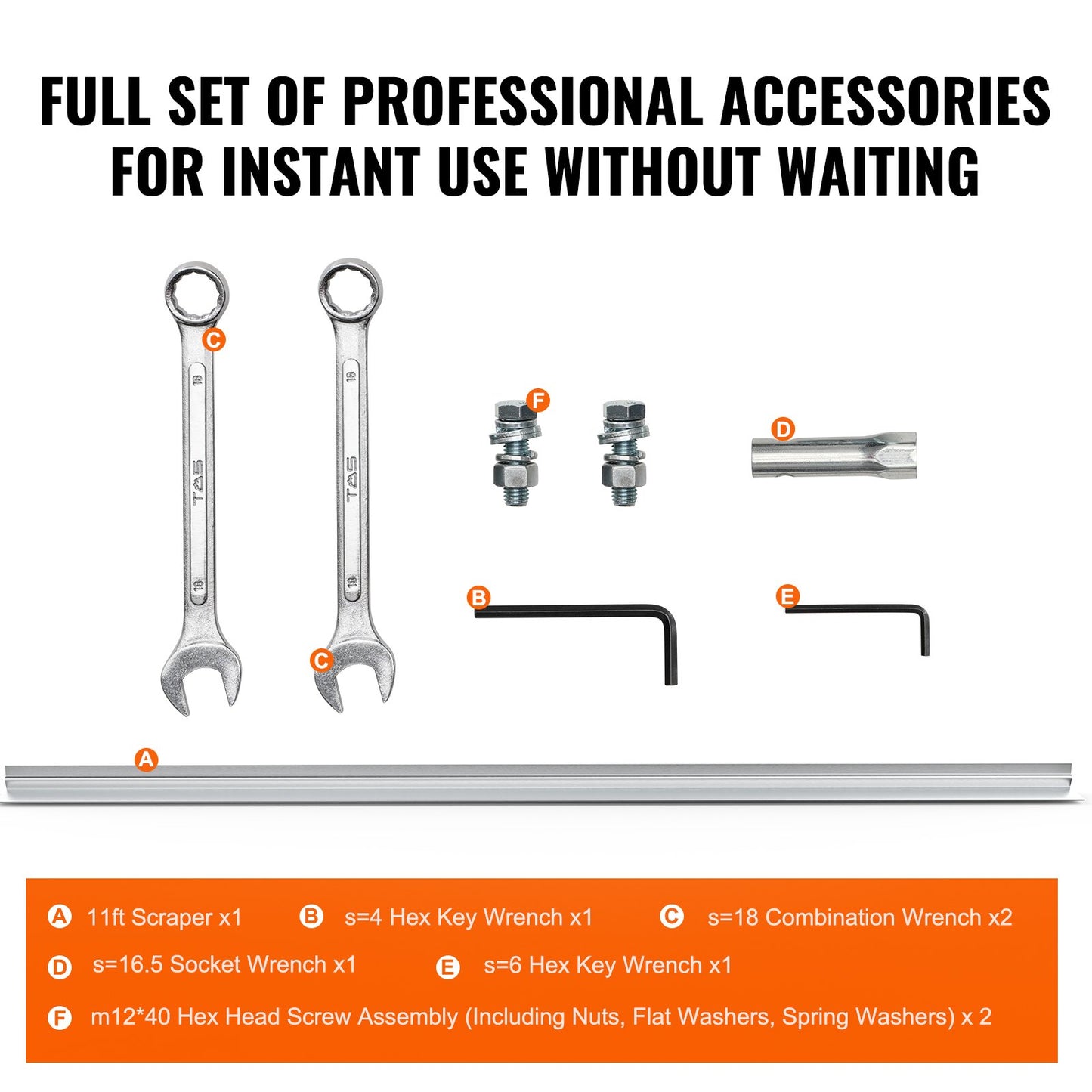 Gas Betong Power Screed, med 3370 mm aluminiumskiva med rak kantstång, 4-takts cementfinishing Vibrerande motor med höjdjusterbara handtag, högeffektiva betongverktyg 6500 rpm