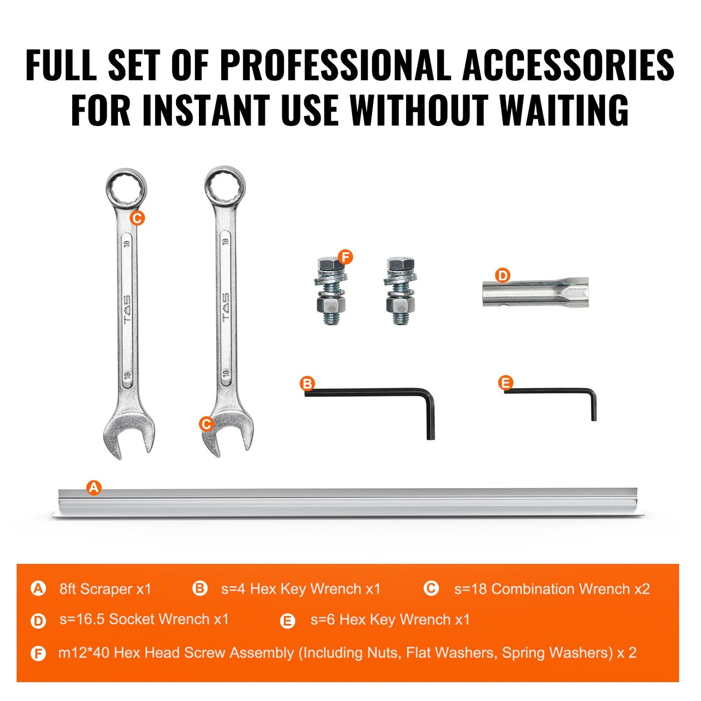 Gas Betong Power Screed, med 2445 mm aluminiumskiva med rak kantstång, 4-takts cementfinishing vibrerande motor med höjdjusterbara handtag, högeffektiva betongverktyg 6500 rpm