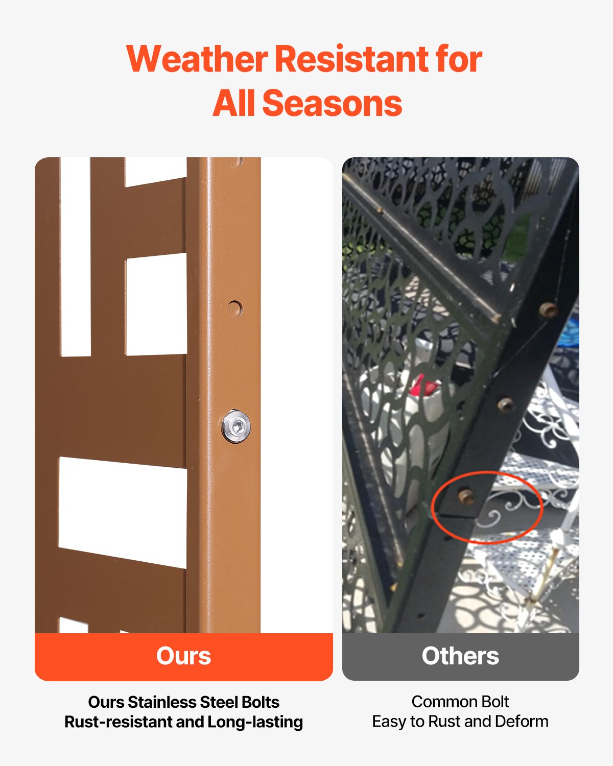 Metal Privacy Screen 36" x 72" Outdoor Privacy Screens & Panels Brun