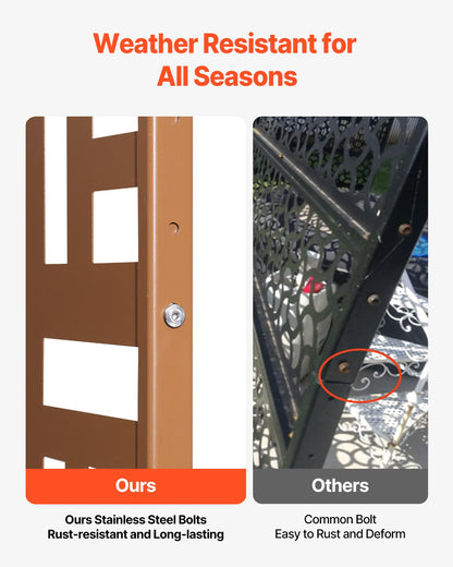 Metal Privacy Screen 36" x 72" Outdoor Privacy Screens & Panels Brun