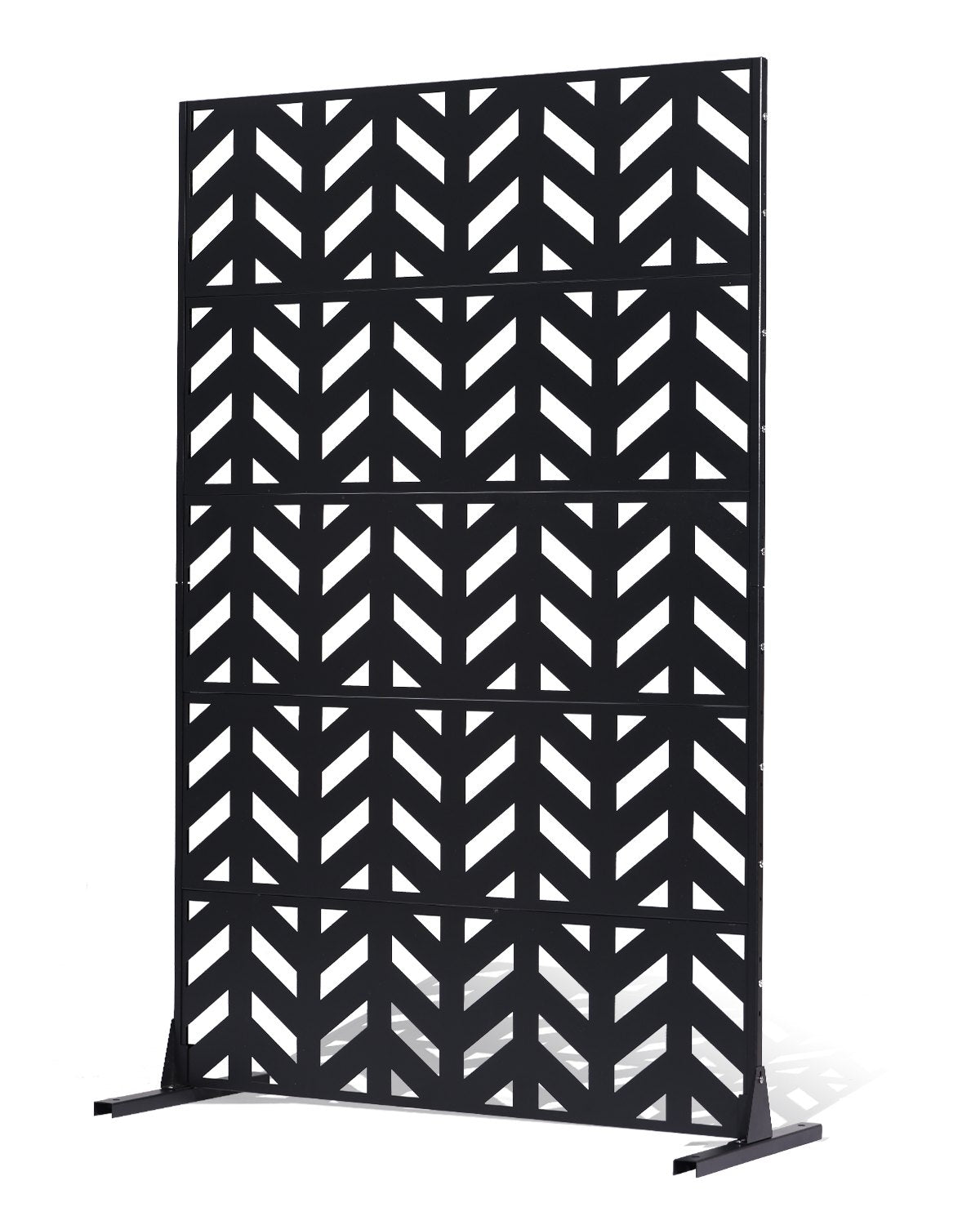 Sichtschutz aus Metall, 120 x 183 cm, freistehende Sichtschutzwände für den Außenbereich