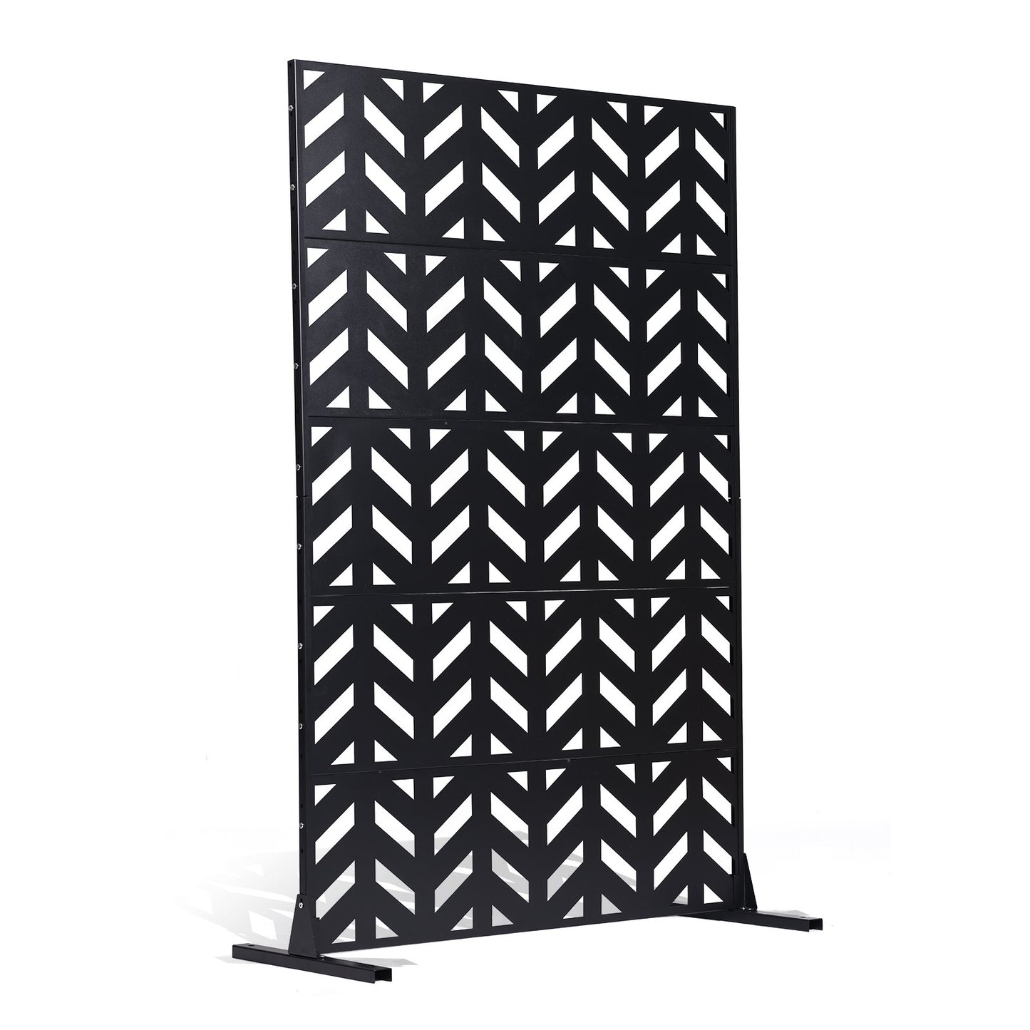 Sichtschutz aus Metall, 120 x 183 cm, freistehende Sichtschutzwände für den Außenbereich