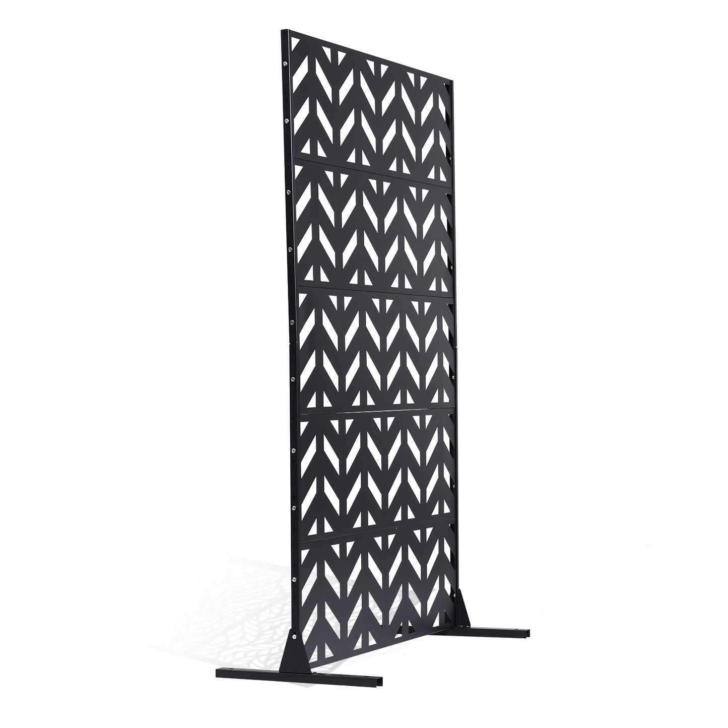 Sichtschutz aus Metall, 120 x 183 cm, freistehende Sichtschutzwände für den Außenbereich