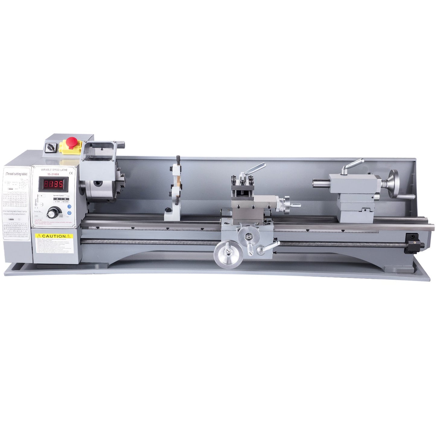 Metal Lathe, 210x720 Mini Lathe Machine, 2500 RPM Variable Speed Change, 750W Precision Mini Lathe, Metal Working Lathe with Brushless Motor, Milling Machine for Various Metal Turning