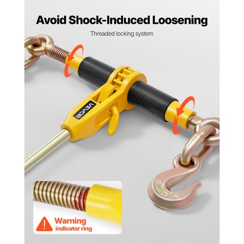 Ratschenketten-Zurrgurte 5/16 Zoll x 14 Fuß G80-Ketten Ladungszurrgurte für den Transport | EU