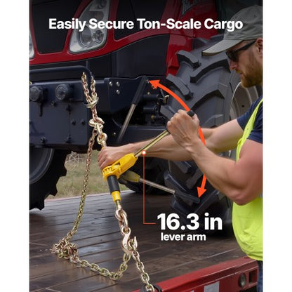 Ratschenketten-Zurrgurte 5/16 Zoll x 14 Fuß G80-Ketten Ladungszurrgurte für den Transport | EU