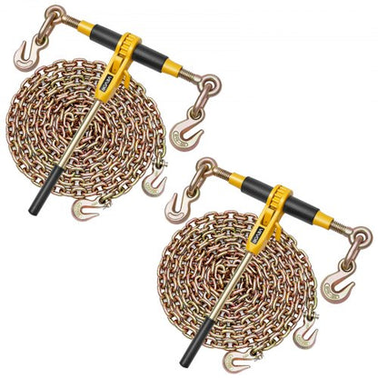 Ratschenketten-Zurrgurte 5/16 Zoll x 14 Fuß G80-Ketten Ladungszurrgurte für den Transport | EU