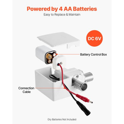 Beröringsfri badrumsblandare, automatisk rörelsesensor toalettblandare med hålplatta, batteridriven, justerbar temperatur för 9,5 mm rör kommersiell toalett, mattsvart |  EU