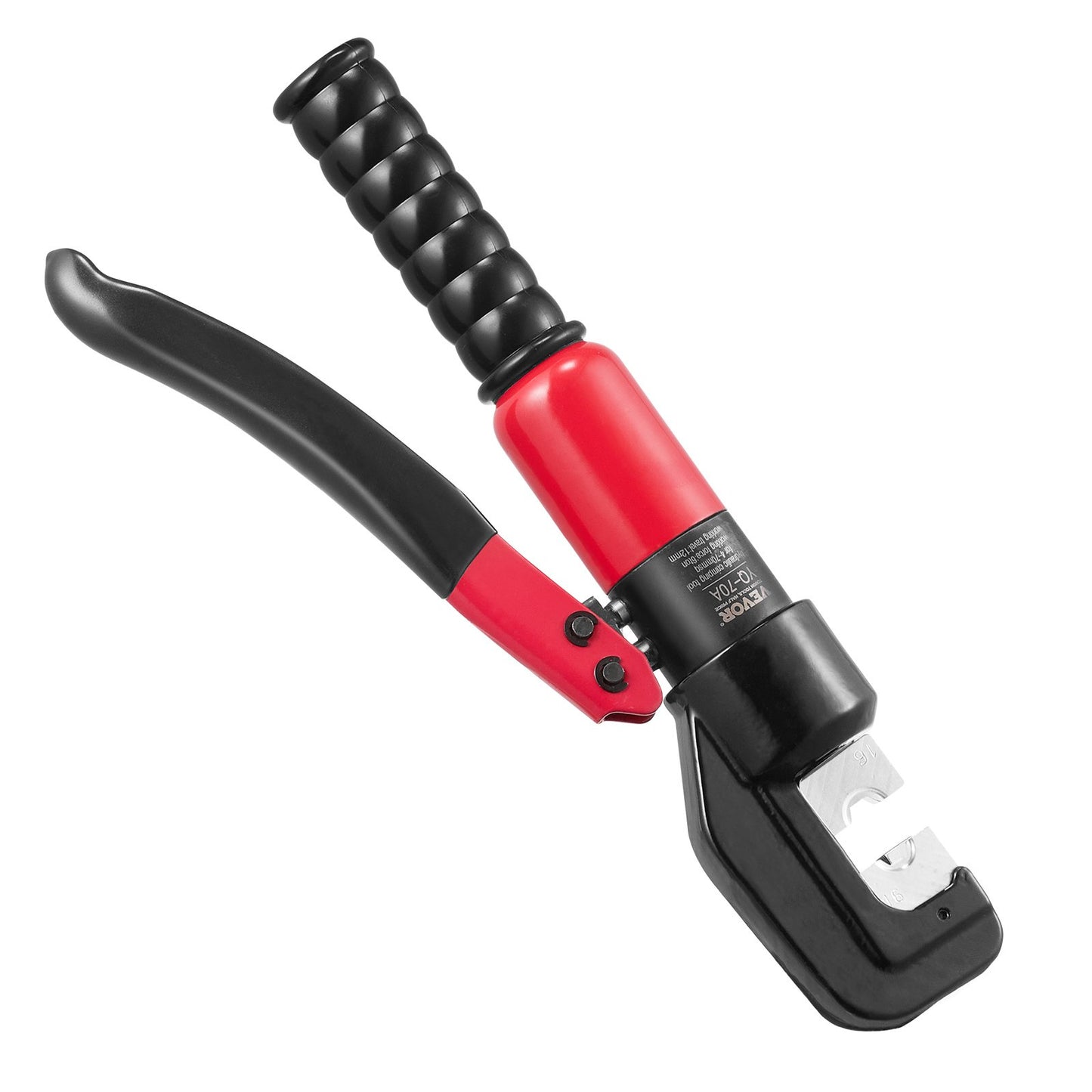 Crimping Tool, AWG12-2/0 Koppar- och aluminiumterminalbatterihylsa Hydraulisk Crimper, med en skärtång, handskar, 10 st kopparringanslutningar, 8 x värmekrymphylsor och ett formblåst fodral