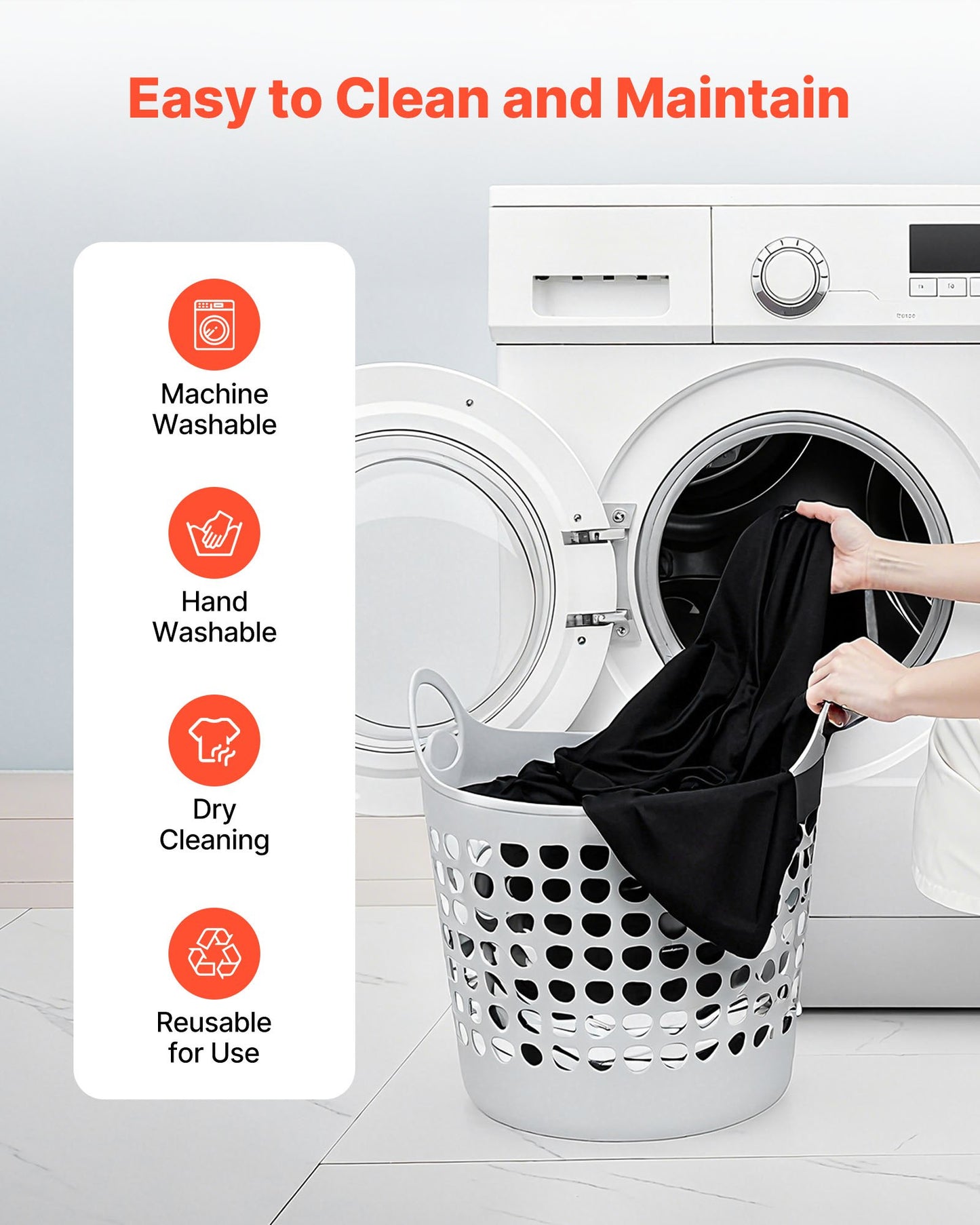 Black Round Tablecloths 6 Pack, 120 Inches in Diameter, Stain- & Wrinkle- Resistant, Machine Washable Table Clothes, Polyester Fabric Table Covers for Wedding, Party, Banquet, Formal Events