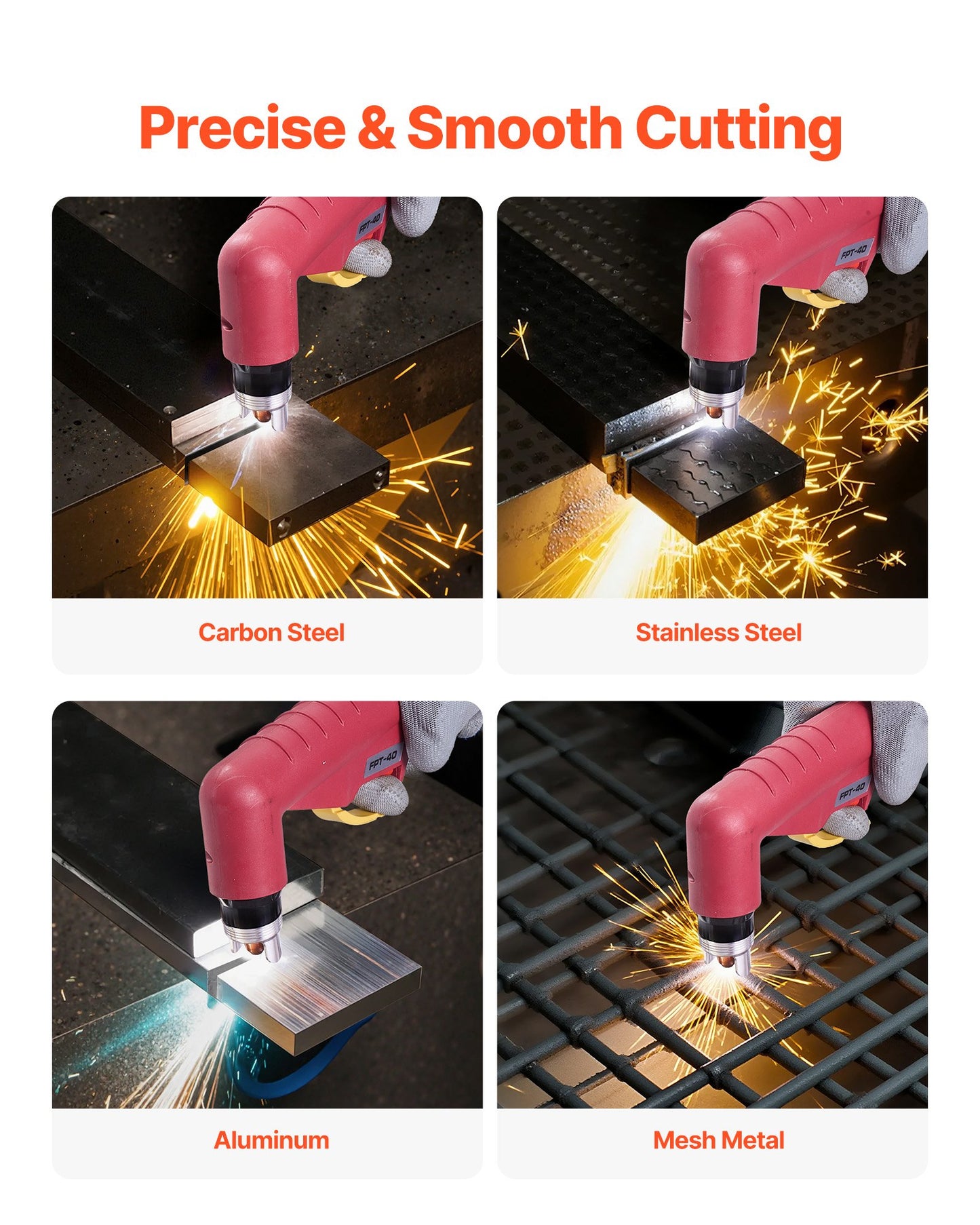 Plasma Cutter, 65A Non-Touch Pilot Arc Plasma Cutting Machine Non-High Frequency - with 2T/4T Function & Adjustable PT Time, 110V/220V Dual Voltage Digital Display IGBT Inverter